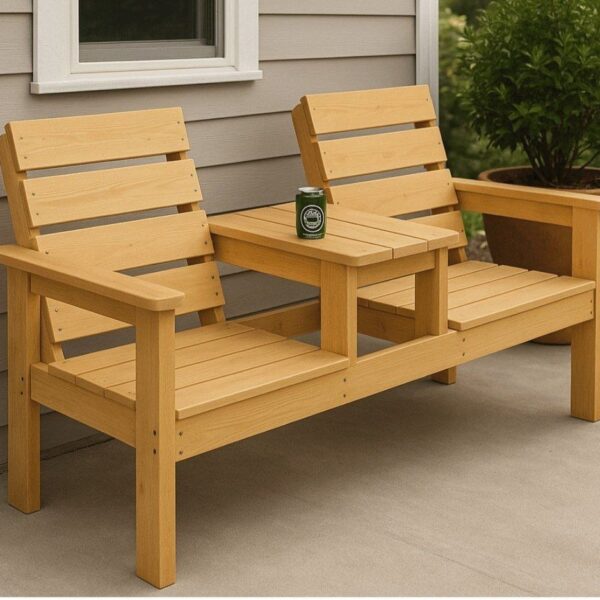 2 seater Chair And center coffee tabel